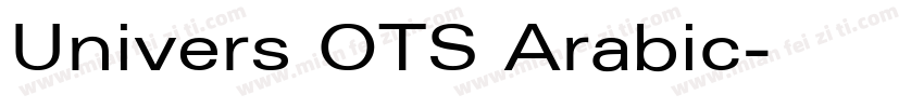 Univers OTS Arabic字体转换